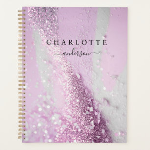 Modernes, elegantes Design, Glitzer, hellviolett s Planer