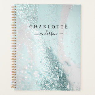 Modernes, elegantes Design, Glitzer, Minze Planer