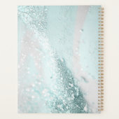 Modernes, elegantes Design, Glitzer, Minze Planer (Rückseite)