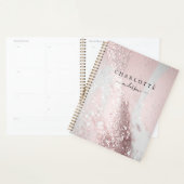 Modernes, elegantes Design, Glitzer, Rose-Silber Planer (Anzeige)