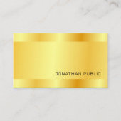 Modernes, elegantes Design Gold Look Visitenkarte (Vorderseite)