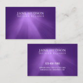 Modernes, elegantes Design Lila Schlicht luxuriös Visitenkarte