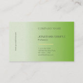 Modernes Elegantes Design Luxus Beruflich Schlicht Visitenkarte (Rückseite)