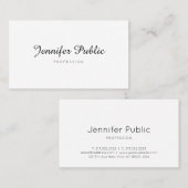 Modernes elegantes Design Minimalistisch Beruflich Visitenkarte (Vorne/Hinten)