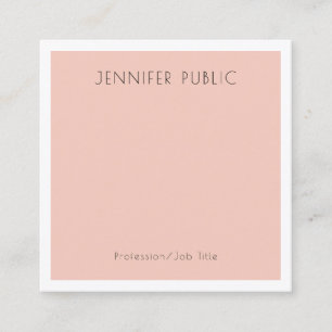 Modernes, elegantes Design Minimalistisch Quadratische Visitenkarte