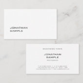 Modernes elegantes Design Minimalistisch Schlicht Visitenkarte (Vorne/Hinten)
