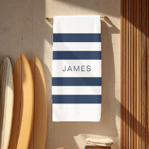 Modernes, elegantes Design mit blau-weißen Streife