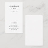 Modernes elegantes Design Saubere Schlichte Trendy Visitenkarte (Vorne/Hinten)