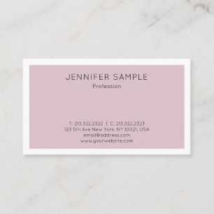 Modernes elegantes Design Trendy Schlicht Visitenkarte