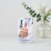 Modernes elegantes Doctor Foto Healthcare Visitenkarte (Stehend Vorderseite)