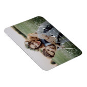 Modernes, elegantes Drehbuch-Foto Save the Date Magnet (Rechte Seite)