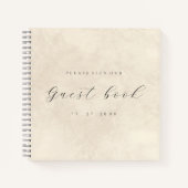 Modernes, elegantes Drehbuch für Elfenbein Notizblock (Vorderseite)