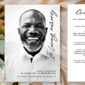 Modernes, elegantes Drehbuch zur Beerdigung des Ge Programm