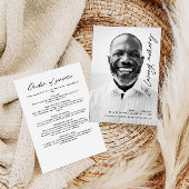 Modernes, elegantes Drehbuch zur Beerdigung des Ge Programm