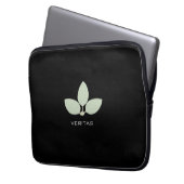 Modernes & elegantes Drei-Becken-Blätter Laptopschutzhülle (Vorderseite Links)