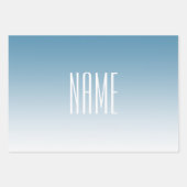 Modernes, elegantes Editierbares Text & Ombre Farb Geschenkpapier Set (Vorderseite 3)