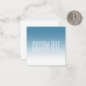 Modernes, elegantes Editierbares Text & Ombre Farb Mitteilungskarte (Vorderseite/Rückseite Beispiel)