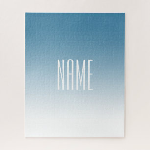 Modernes, elegantes Editierbares Text & Ombre Farb Puzzle