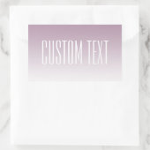 Modernes, elegantes Editierbares Text & Ombre Farb Rechteckiger Aufkleber (Tasche)