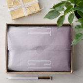 Modernes, elegantes Editierbares Text & Ombre Farb Seidenpapier (Geschenk)