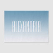 Modernes, elegantes Editierbares Text & Ombre Farb Seidenpapier (Vorderseite)