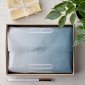 Modernes, elegantes Editierbares Text & Ombre Farb Seidenpapier (Geschenk)