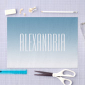 Modernes, elegantes Editierbares Text & Ombre Farb Seidenpapier (Handwerk)