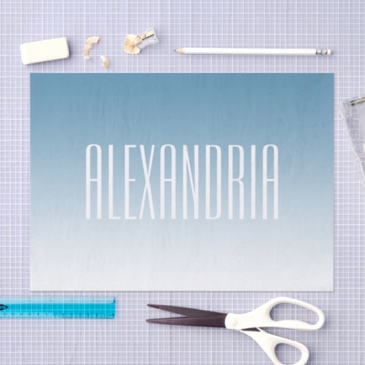 Modernes, elegantes Editierbares Text & Ombre Farb Seidenpapier (Handwerk)