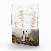 Modernes elegantes Ehepaar Fotoblock (Rechts)