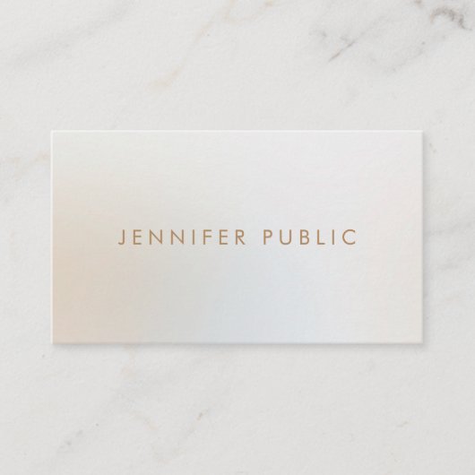 Modernes Elegantes Einfaches Beauty Salon Visitenkarte (Vorderseite)