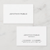 Modernes Elegantes Einfaches Beruflich Luxus Schli Visitenkarte (Vorne/Hinten)