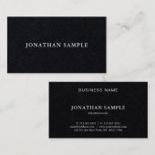 Modernes Elegantes Einfaches Berufliches BW Schlic Visitenkarte (Vorne/Hinten)