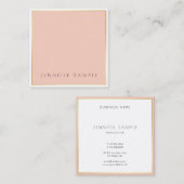 Modernes Elegantes, einfaches Design Beruflich Lux Quadratische Visitenkarte (Vorne/Hinten)