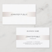 Modernes Elegantes einfaches Design Beruflich Schl Visitenkarte (Vorne/Hinten)