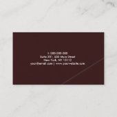 Modernes Elegantes Einfaches Minimal Trendy Classy Visitenkarte (Rückseite)