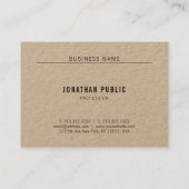 Modernes, elegantes, einfaches Minimalistisches Ec Visitenkarte (Rückseite)