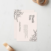 Modernes elegantes, einfaches Minimalistisches Hoc Mitteilungskarte (Vorderseite/Rückseite Beispiel)