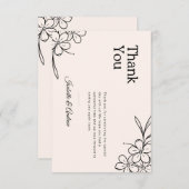 Modernes elegantes, einfaches Minimalistisches Hoc Mitteilungskarte (Vorne/Hinten)