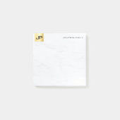 Modernes elegantes einfaches Schablonen-Gold und Post-it Klebezettel (Vorderseite)