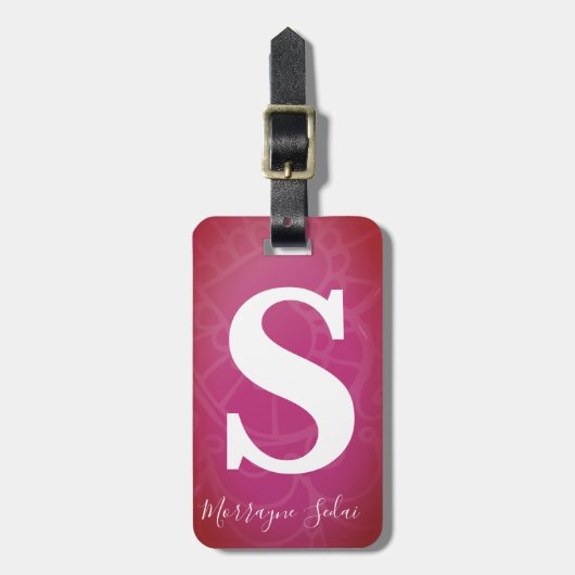 Modernes, elegantes, einfaches, schnelles, feines gepäckanhänger (Vorderseite vertikal)