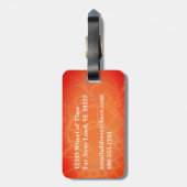 Modernes, elegantes, einfaches, schnelles, feines  gepäckanhänger (Rückseite vertikal)