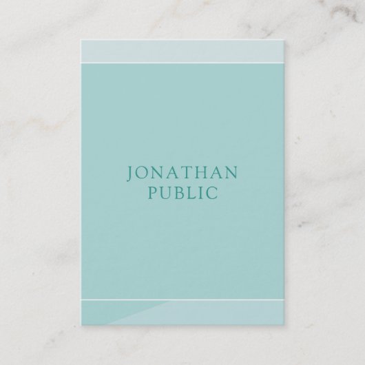 Modernes, elegantes, einfaches Template Beruflich Visitenkarte (Vorderseite)