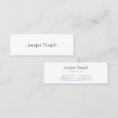 Modernes, elegantes, einfaches Template Freehand S Mini Visitenkarte (Vorne/Hinten)