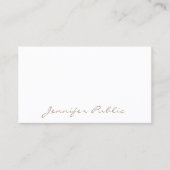 Modernes, elegantes, einfaches Template Minimalist Visitenkarte (Vorderseite)