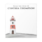 Modernes Elegantes Einfaches Wasserfarben Leuchttu Notizblock (Vorderseite)