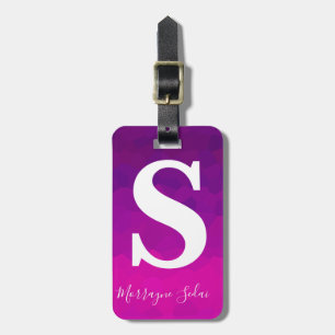 Modernes elegantes einfaches Wasserfarben Ombre Mo Gepäckanhänger