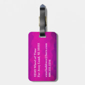 Modernes elegantes einfaches Wasserfarben Ombre Mo Gepäckanhänger (Rückseite vertikal)