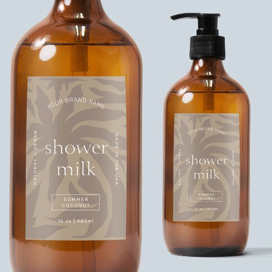 Modernes, elegantes Etikett für Body Wash Soap Was