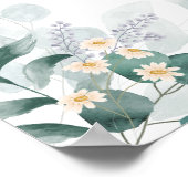 Modernes, elegantes Eukalyptus-Brautparty willkomm Poster (Ecke)