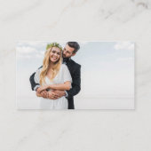 Modernes Elegantes Eukalyptus Grünes Foto UAWG Visitenkarte (Rückseite)